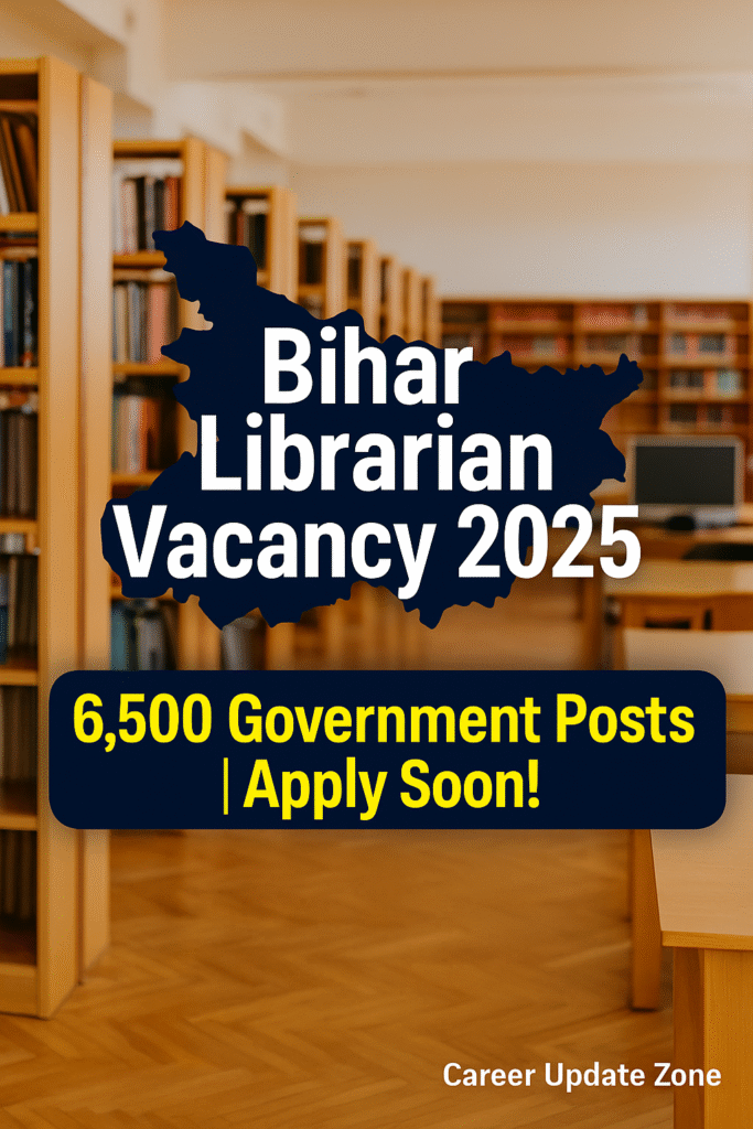 Bihar Librarian Vacancy 2025 announcement