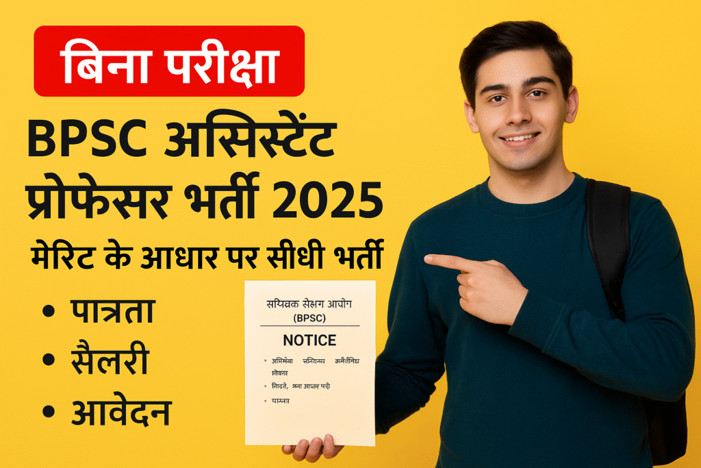 BPSC Assistant Professor Recruitment 2025